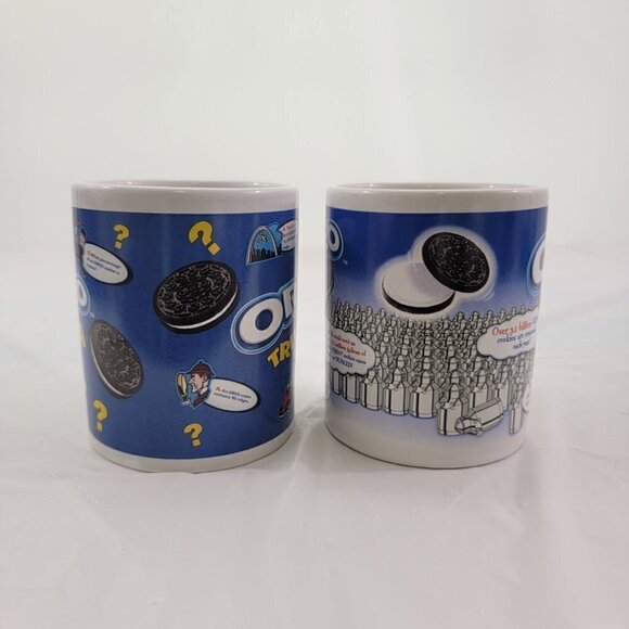 Oreo Nabisco Cookies Trivia & Oreo Moo More Milk Collectible Coffee Mug - Set of - Picture 2 of 16